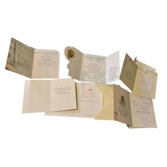 Lot 14 Religious Greeting Cards w/ Envelopes Birthday Sympathy Easter Get Well - Picture 2 of 4